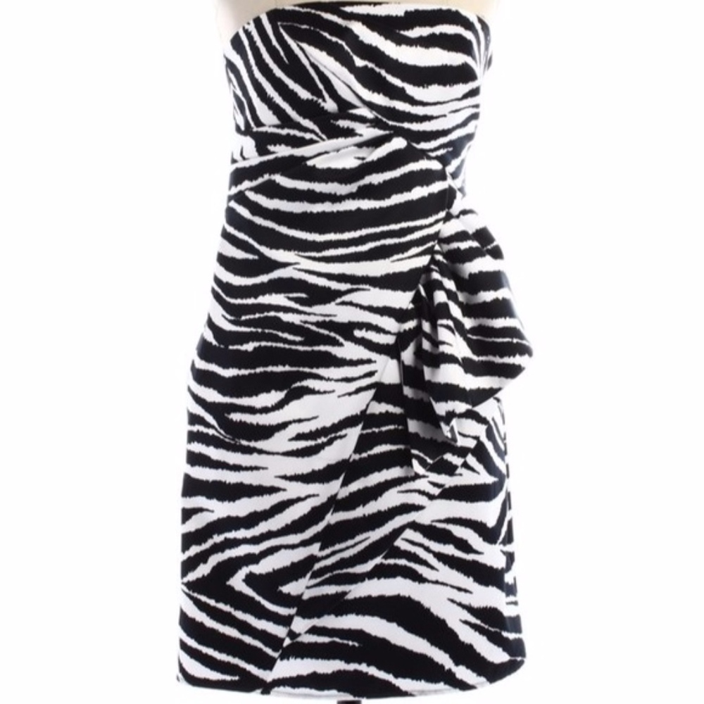 ABS black/white zebra dress size 14